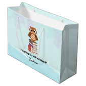 「善を求めて読い!」 本好き ラージペーパーバッグ (正面アングル)