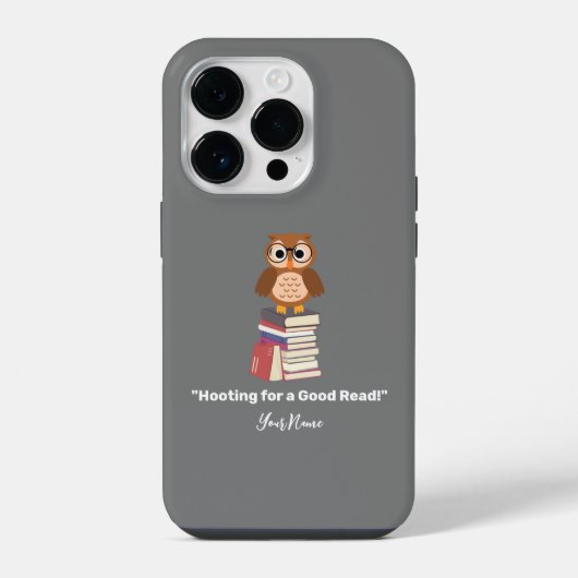 「善を求めて読い!」 本好き iPhoneケース (裏面)
