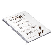 善人のステップ – Psalm 37:23 Bible Verse ノートブック (右側)