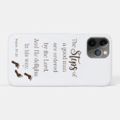 善人のステップ – Psalm 37:23 Bible Verse Case-Mate iPhoneケース (裏面(横))