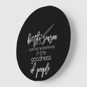 善信じ意を得る ラージ壁時計 (傾斜)