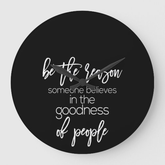 善信じ意を得る ラージ壁時計 (正面)