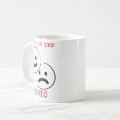 善悪に変わる コーヒーマグカップ (正面左)