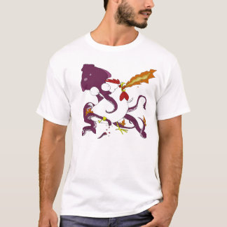 善悪間の叙事詩の戦い Tシャツ