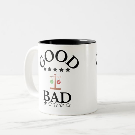善悪 ツートーンマグカップ (正面左)