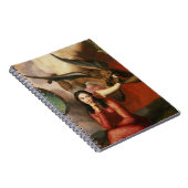 善悪: 若い女性、1を誘惑している悪魔 ノートブック (右側)