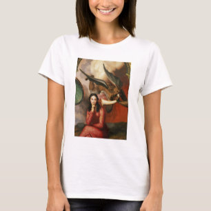 善悪: 若い女性、1を誘惑している悪魔 Tシャツ