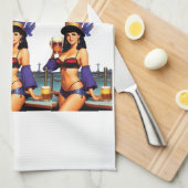 善意のバーメイドThunder_Cove キッチンタオル (四つ折り)