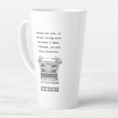 善感動的愛引用文ニーチェ カフェラテマグ (左アングル)