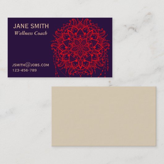 善曼荼羅健康監督 名刺 (正面/裏面)