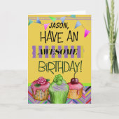 善素晴らし人の感傷的誕生日 カード (正面)