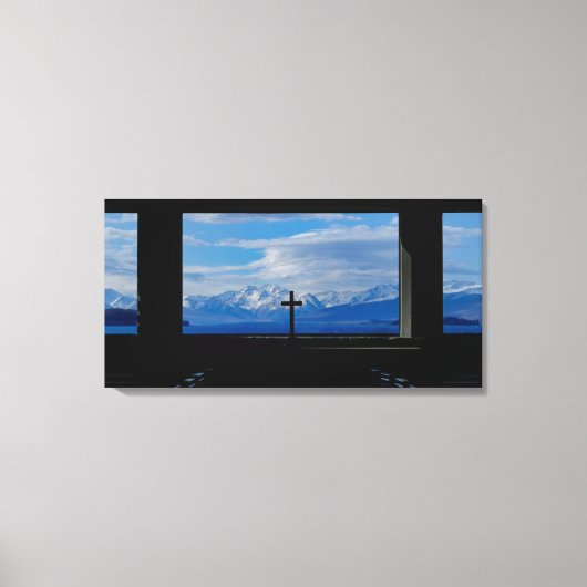 善羊飼いの教会 キャンバスプリント (正面)