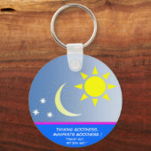 善考えるは善を現す キーホルダー (正面)