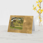 善良で誠実な召使いのグリーティングカード カード (黄色い花)