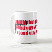 善良な人銃 コーヒーマグカップ (正面左)