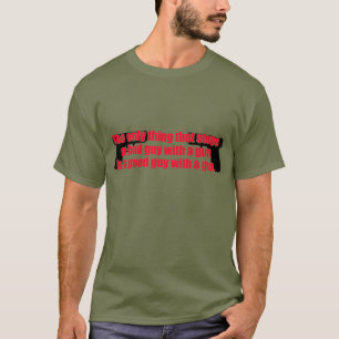 善良な人銃 Tシャツ