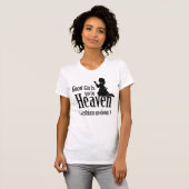 善良な女の子が天国に行く（レズビアンが降りる） Tシャツ (正面フル)
