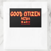 善良な市民メディア市場 長方形シール (バッグ)