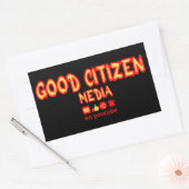 善良な市民メディア市場 長方形シール (封筒)