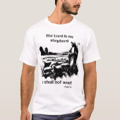 善良な羊飼いは彼の群れを見張っていた。 Tシャツ (正面)