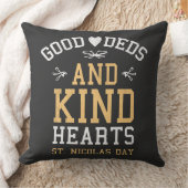 善行と親切なハート聖ニコラスの日 クッション (ブランケット)