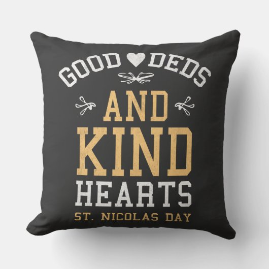 善行と親切なハート聖ニコラスの日 クッション (正面)