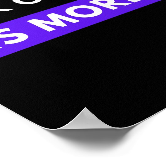 善行の報いはもっと働く ポスター (角)