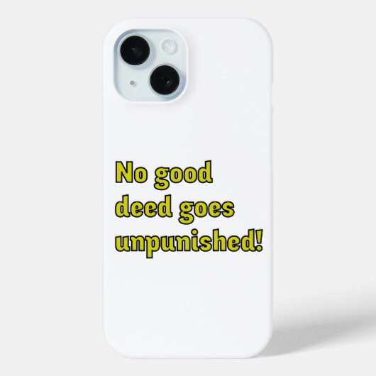 善行は罰せられない Case-Mate iPhoneケース (裏面)