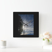 善音 スクエア壁時計 (ホーム)