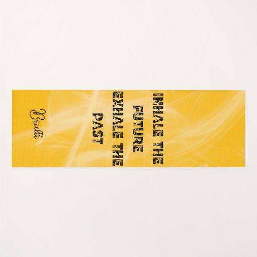 善音 |ヨガ引用文 |名パーソナライズされた前マット ヨガマット (正面(横))