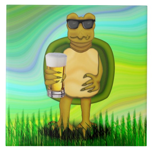 喉が渇いたカメ タイル (正面)