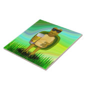 喉が渇いたカメ タイル (側面)