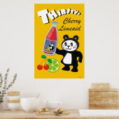 喉が渇いた？ハッピーパンディさくらんぼライムエイド ポスター (キッチン)