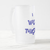 喉が渇いた フロストグラスビールジョッキ (正面左)