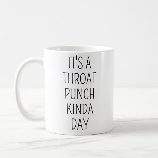 喉ぐらい殴られたい日 誕生日ギフト 彼氏用 コーヒーマグカップ (左)