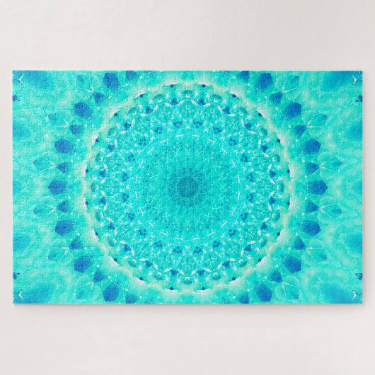 喉のチャクラ|の曼荼羅の芸術 ジグソーパズル (横)