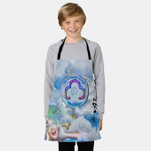 喉のチャクラ – シンボルの存在量 エプロン (着用した状態)