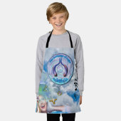 喉のチャクラ – 息の命の象徴 エプロン (着用した状態)