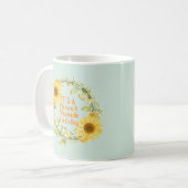 喉のパンチ金田デー、コーヒーギフトおもしろいだ コーヒーマグカップ (正面左)