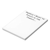 喉のメモ帳でパンチしたい人 ノートパッド (回転)