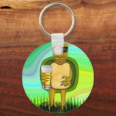 喉の渇いたカメ キーホルダー (正面)