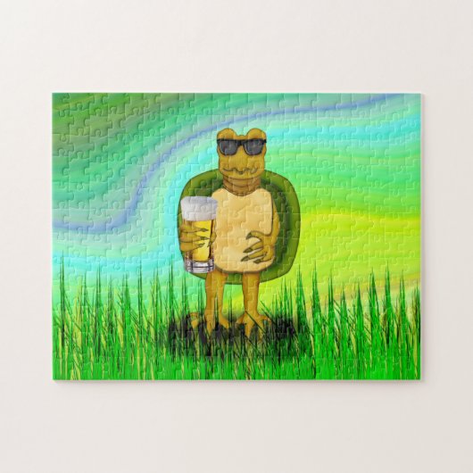 喉の渇いたカメ ジグソーパズル (横)