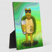 喉の渇いたカメ フォトプラーク (側面)