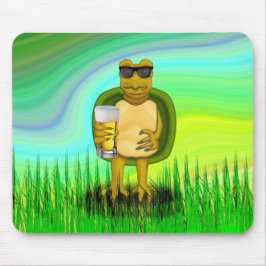 喉の渇いたカメ マウスパッド