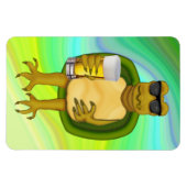 喉の渇いたカメ マグネット (横)