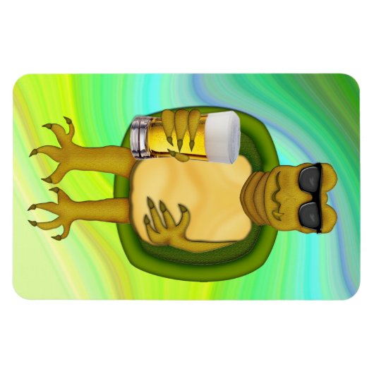 喉の渇いたカメ マグネット (横)