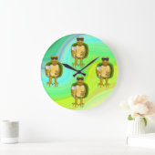 喉の渇いたカメ ラージ壁時計 (ホーム)