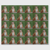 喉の渇いたリスの包装紙 ラッピングペーパー (フラット)