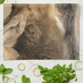 喉の渇いた子牛のキッチンタオル キッチンタオル (折り畳み)