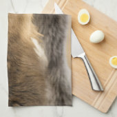 喉の渇いた子牛のキッチンタオル キッチンタオル (四つ折り)